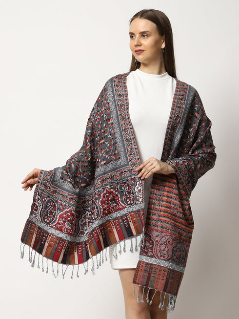 Women's Jamawar Wool Stole
